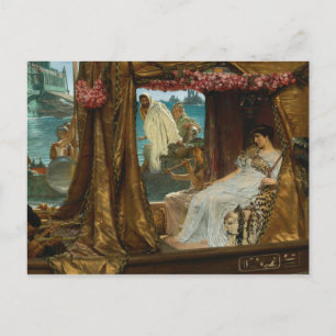 Antonys och Cleopatras möte i Alma-Tadema Vykort