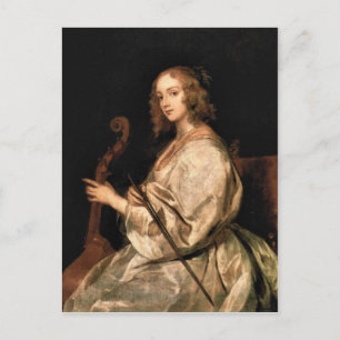 Antoon van Dyck - Porträtt från Mary Ruthven fru f Vykort