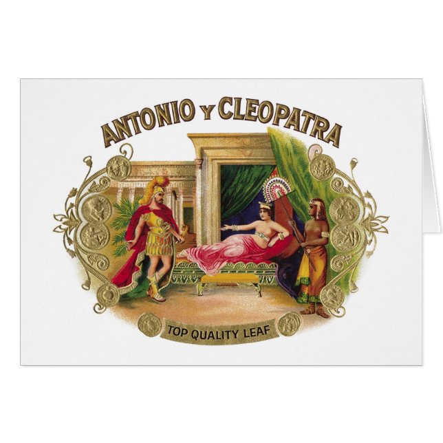 Antoonio y Cleopatra Hälsningskort (Framsidan Horizontal)