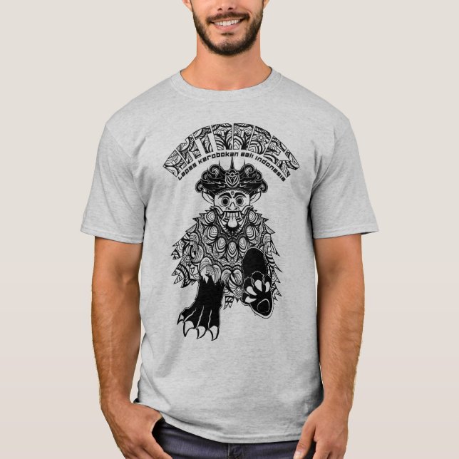 Antrabez bali Barong-design T-Shirt (Framsida)