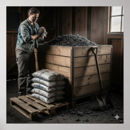 Antracite Coal Aftermath Poster