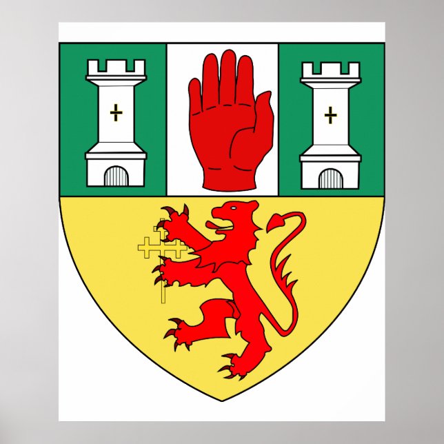 Antrim arm, Irland Poster (Framsidan)