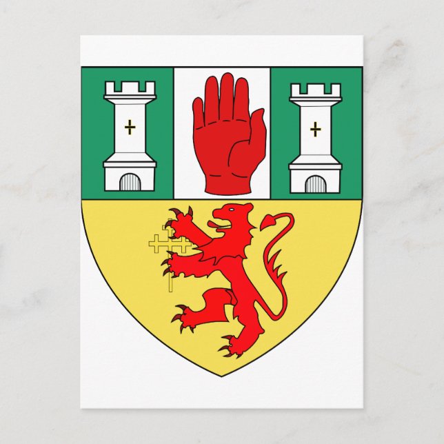 Antrim arm, Irland Vykort (Framsida)