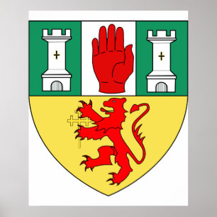 Antrim ärmar, Irland Poster