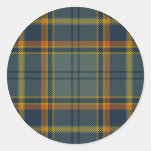 Antrim County Irish Tartan Runt Klistermärke