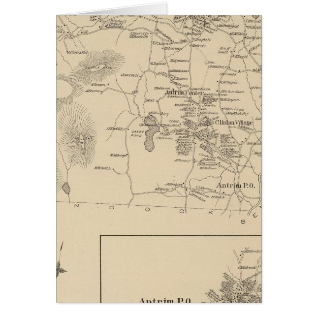 Antrim, Hillsborough Co Hälsningskort (Framsidan)