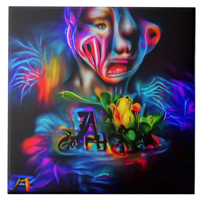 Antrofobi 2 kakelplatta (Framsidan)