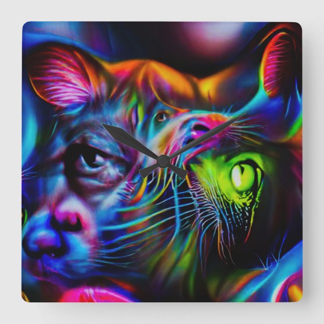 Antrofobi Fyrkantig Klocka (Framsida)