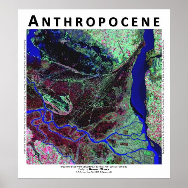 Antropocene V - Parana River Delta, Argentina Poster (Framsidan)
