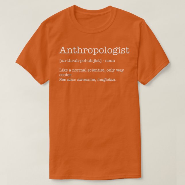 antropolog definition av antropolog t shirt (Design framsida)