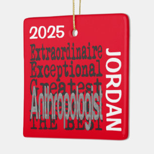 Antropolog Extraordinaire ANPASSAD Julgransprydnad Keramik