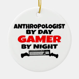 Antropolog Gamer Julgransprydnad Keramik