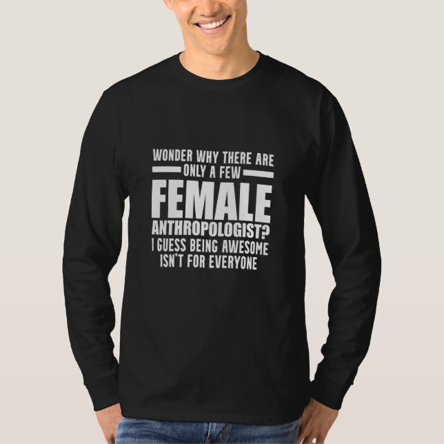 Antropolog Lärare i Student T Shirt (Framsida)