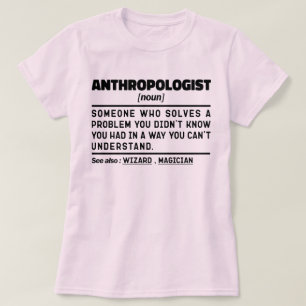 Antropolog Noun Definition Antropology Älskare T Shirt