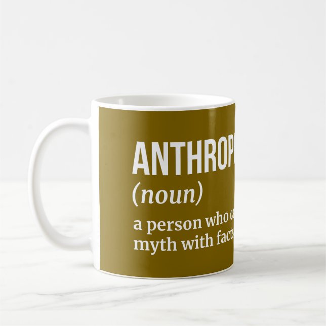 Antropolog - Witty Definition Kaffemugg (Vänster)