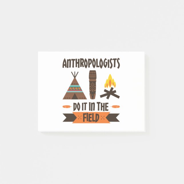 Antropologer gör det i Fält-antropologin Post-it Block (Framsida)