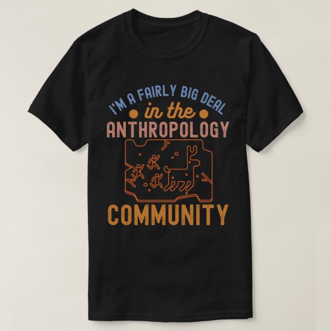 Antropologi Funny, antropologi Skeleton T Shirt (Design framsida)