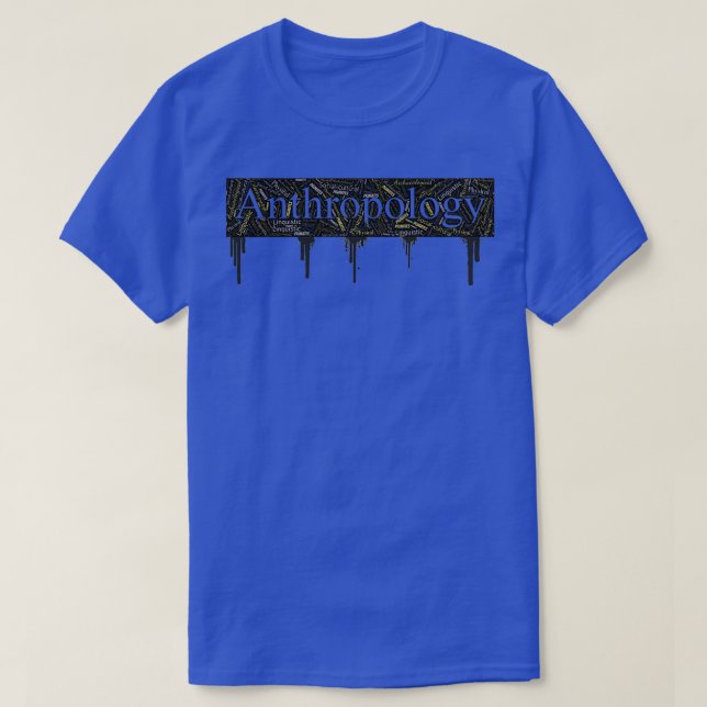 Antropologi Ord Art Text T Shirt (Design framsida)