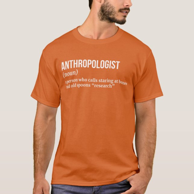 Antropologi Professor - Funny jobbdefinition T Shirt (Framsida)