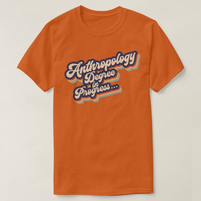 Antropologi student grad t shirt (Design framsida)