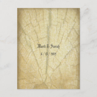 Antropologi Vintage matade in Rustic Wood3-inbjuda Inbjudningar