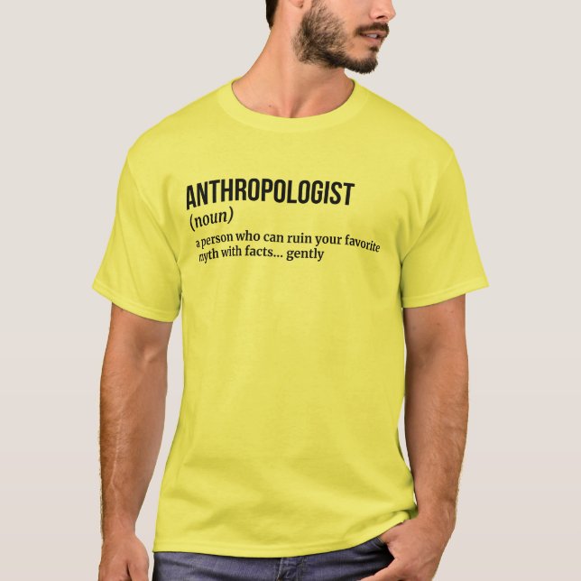 Antropologigraderingsfunktion Funny Definition Shi T Shirt (Framsida)