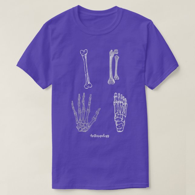 ANTROPOLOGISKA BONES T SHIRT (Design framsida)
