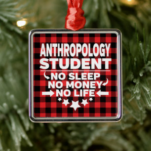 Antropology College Student Red Play Julafton Julgransprydnad Metall