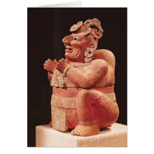Antropomorf censer från Guatemala Hälsningskort