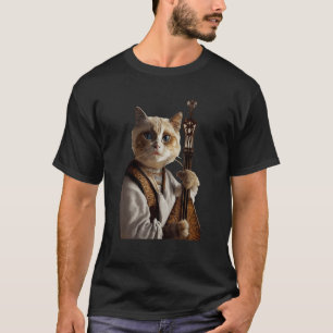 Antropomorf Ragdoll Katt vid medeltida uppspelning T Shirt