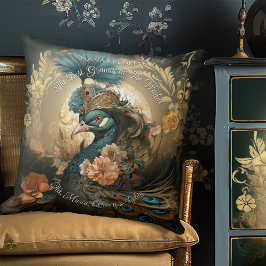 Antropomorf Victorian Vintage Peacock Kudde