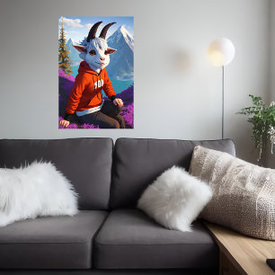 Antropomorfa getter AI Art Poster