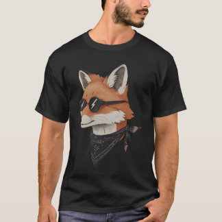 Antropomorfisk rävhuvud t shirt