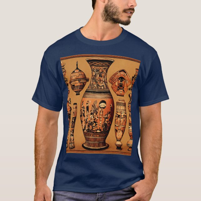 Antropomorfiska fartyg tillhörande Xingu-folken: T Shirt (Framsida)