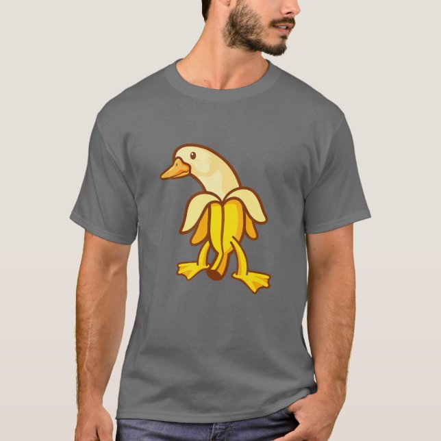Antropomorösa djur i Banana Anka T Shirt (Framsida)