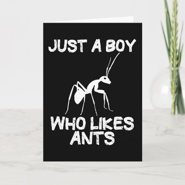 Ants Ant Keeping Ant Farm Funny Quote Gift Boys Kort (Framsida)