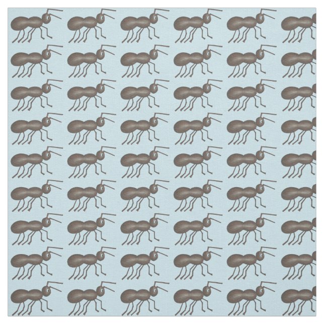 Ants Go Marching Black Ant Insekt Animal Fabric Tyg (Provkarta)