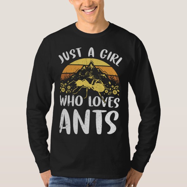 Ants Insects Beetle Bug Entomology T Shirt (Framsida)