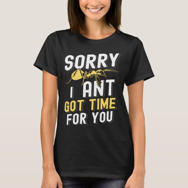 Ants Insects Beetle Bug Entomology T Shirt (Framsida)