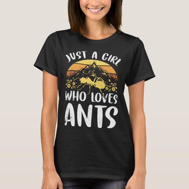 Ants Insects Beetle Bug Entomology T Shirt (Framsida)