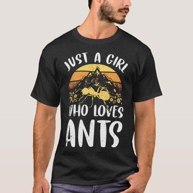 Ants Insekter Beetle Kryp-entomologi T Shirt (Framsida)