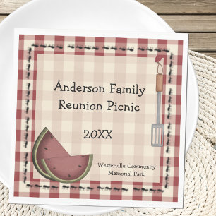 Ants och Watermelon Picnic Pappersservett
