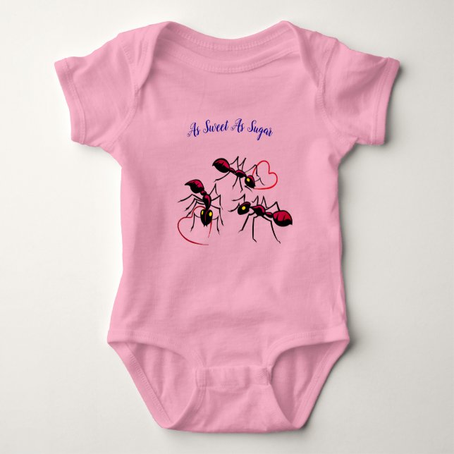 Ants - Socker- Söt T-Shirt Baby Bodykostym (Framsida)