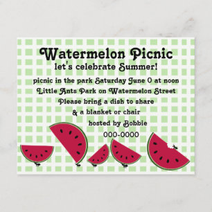 Ant's Watermleon Picnic Inbjudningar