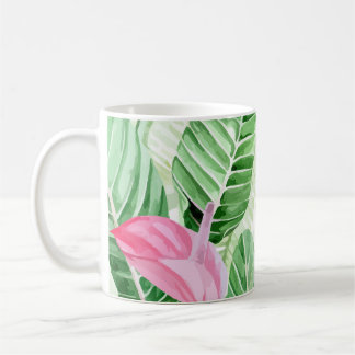 Anturio Rosa Planta Tropical Kaffemugg