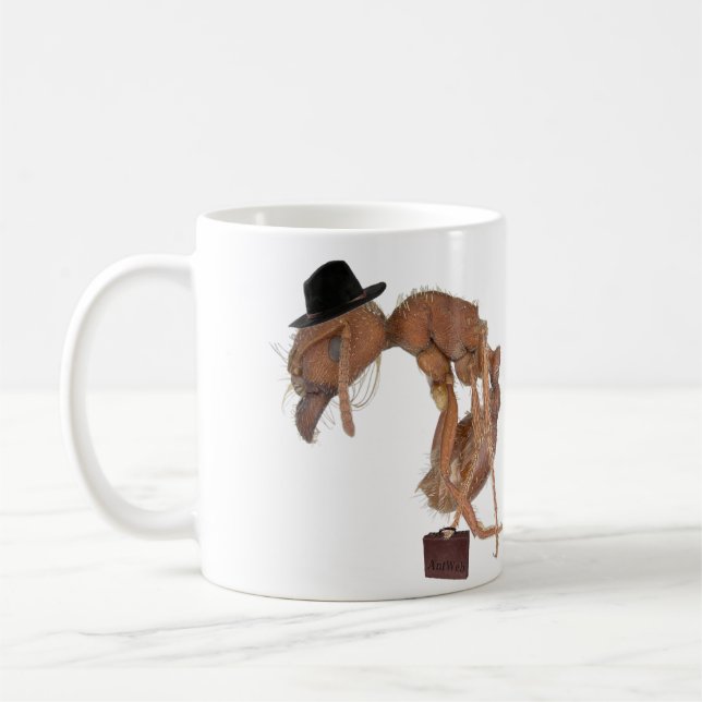 AntWeb tuff dag på arbetsmuggen Kaffemugg (Vänster)