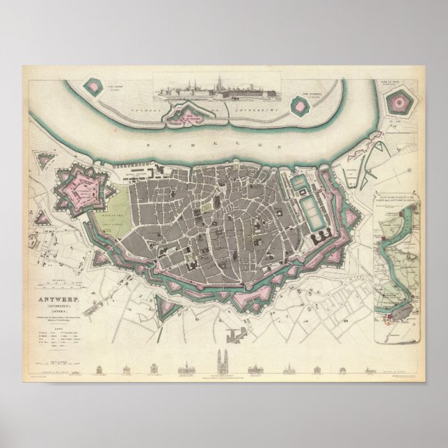 Antwerpen Antwerpen Anvers Poster (Framsidan)