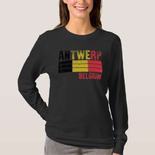 Antwerpen Belgien Flagga Belgare Män Kvinnor Barn T Shirt