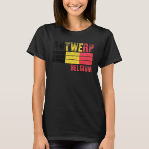 Antwerpen Belgien Flagga Belgare Män Kvinnor Barn T Shirt