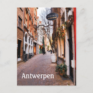 Antwerpen Belgien gatufoto Vykort